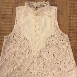 Kimchi Blue High Neck Lace Tank